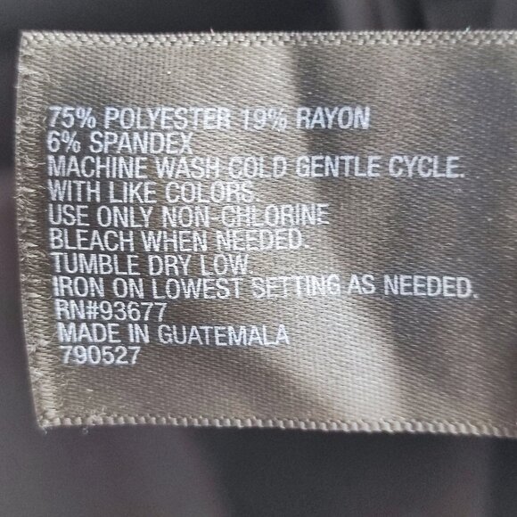 Worthington dress pants women's size 12 black curvy fit wide leg open - Picture 8 of 16